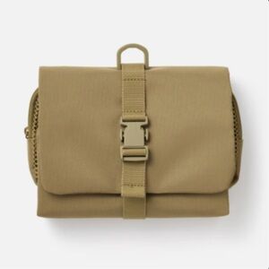 MUJI hanging case with detachable pouch polyester Beige (BNWT)